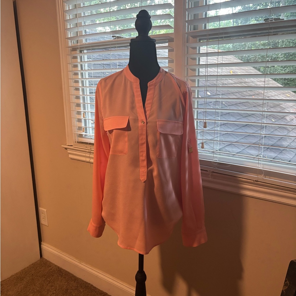 Ivanka Trump Coral Blouse